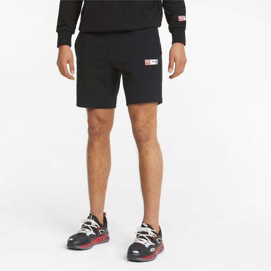 Black Puma PUMA x BATMAN Men's Shorts | 4723QZWKT