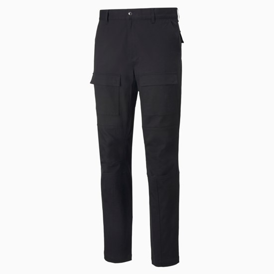 Black Puma PUMA x MAISON KITSUNE Cargo Men's Pants | 4681FCLDK