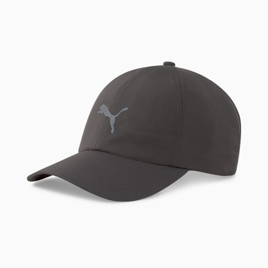 Black Puma Ponytail Running Women's Cap | 7261PCDAG