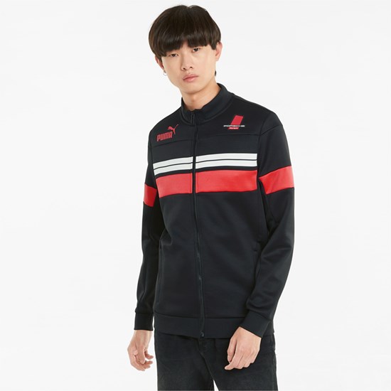 Black Puma Porsche Legacy SDS Track Men's Jacket | 9462PZXOI