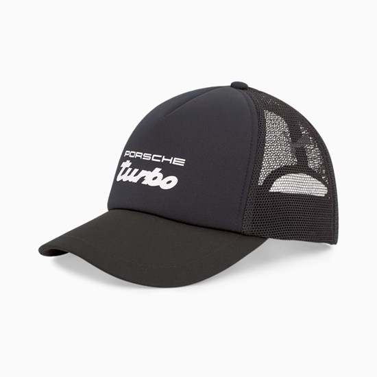 Black Puma Porsche Legacy Trucker Men's Cap | 0976ASQFJ