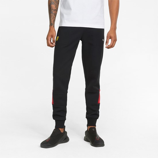 Black Puma Scuderia Ferrari Race Men's Sweatpants | 0791VBOPI