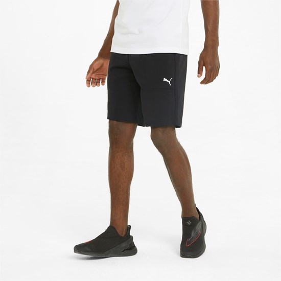 Black Puma Scuderia Ferrari Race Sweat Men's Shorts | 2106NIZDB