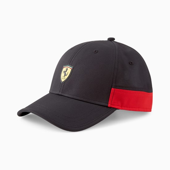 Black Puma Scuderia Ferrari SPTWR Race Baseball Men's Cap | 2467NOAPS