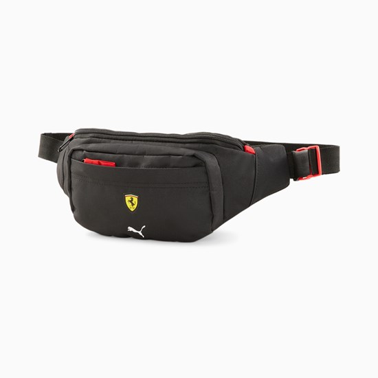 Black Puma Scuderia Ferrari SPTWR Race Waist Men's Bag | 1650SXTDQ