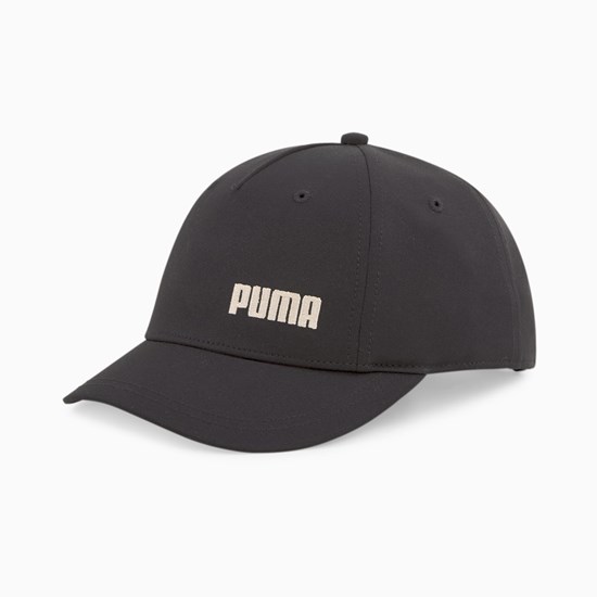 Black Puma Short Visor Men's Cap | 0123CBNGR