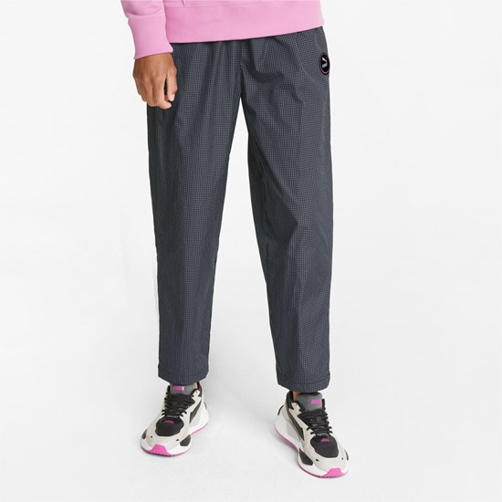 Black Puma Sportswear by PUMA Woven Track Women's Pants | 0271FHJPL