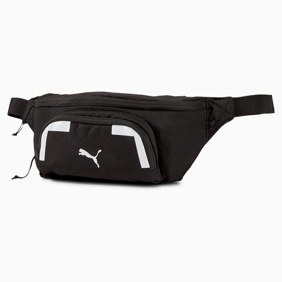 Black Puma Training Waist Men's Bag | 9137IWQCK