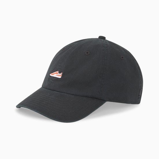 Black / Suede Puma Dad Men's Cap | 1652CKRBX