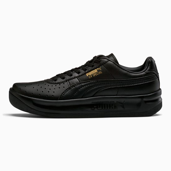 Black / Team Gold Puma GV Special JR Girls' Sneakers | 9702YFXGO