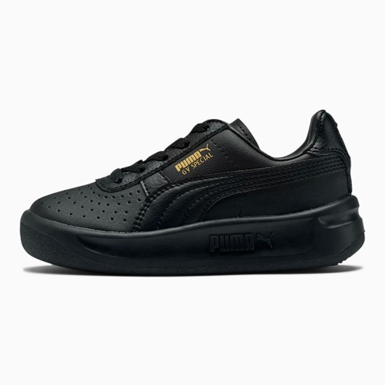 Black / Team Gold Puma GV Special Little Boys' Sneakers | 4198LRXOY