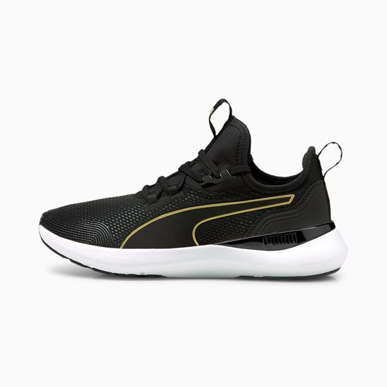 Black Team Gold Puma Pure XT Moto Women's Training Shoes | 7039YVLHI