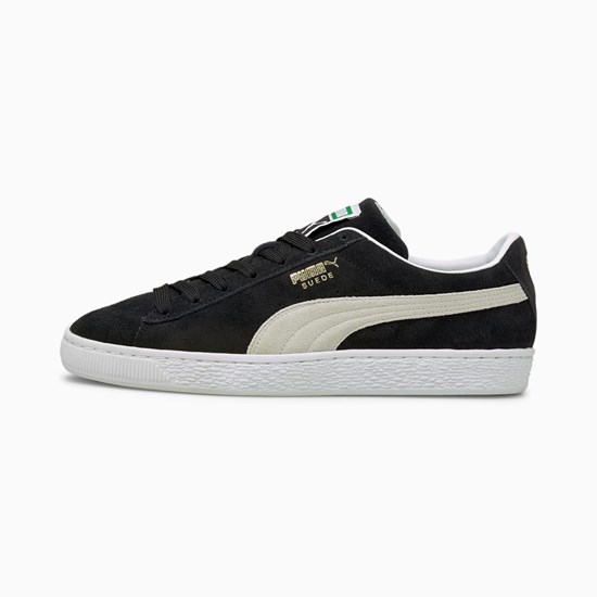 Black / White Puma Suede Classic XXI Men's Sneakers | 4206AXJOW