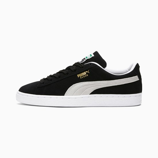 Black White Puma Suede Classic XXI Women's Sneakers | 1952EGMSK