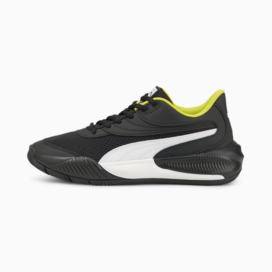 Black / White Puma Triple Basketball Jr Girls' Basketball Shoes | 5472BXPOQ