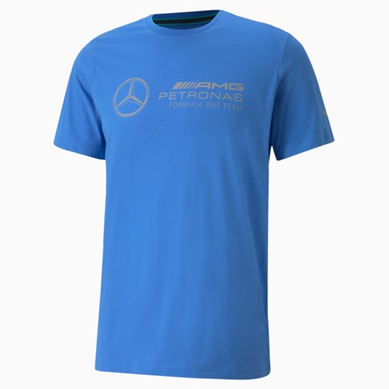 Bluemazing Puma Mercedes F1 Logo Men's Tee | 6380NLKFG