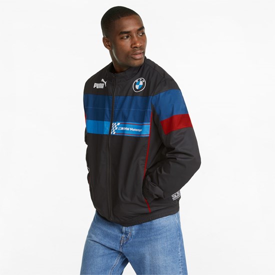 Cotton Black Puma BMW M Motorsport SDS Men's Jacket | 9435WAKYP