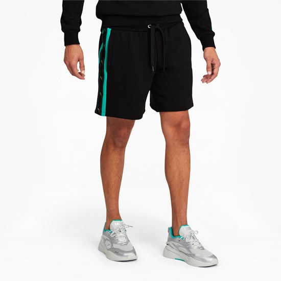 Cotton Black Puma PUMA x BALR. Soccer Men's Shorts | 0425KVXYM