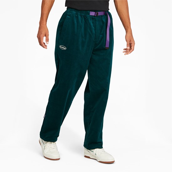 Deep Teal Puma PUMA x BUTTER GOODS Track Pants Men's Pants | 9608UZEWR