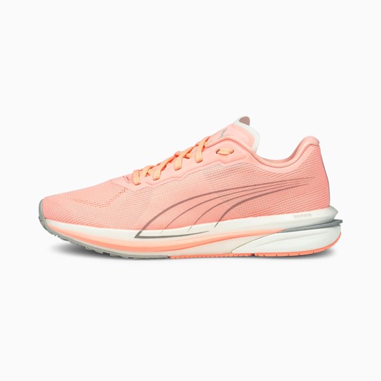 Elektro Peach Silver Puma Velocity NITRO Women's Running Shoes | 7348LWSPE