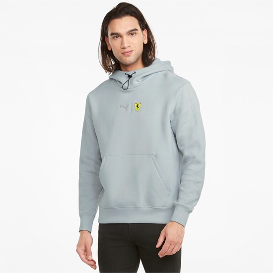 Glacial Blue Puma Scuderia Ferrari Race Men's Hoodie | 4065ZOGBV