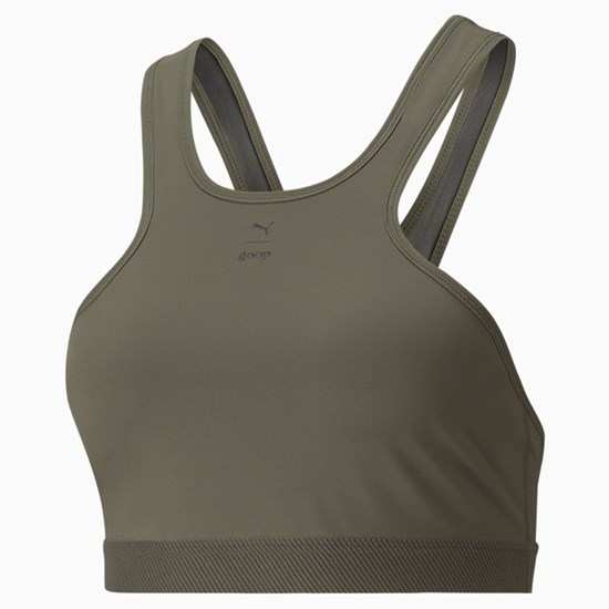 Grape Leaf Puma PUMA x GOOP Training Women's Sports Bra | 0325KCSFA