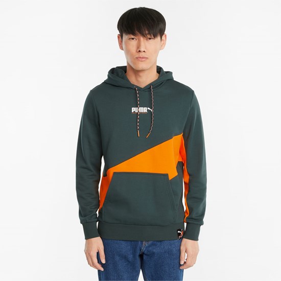 Green Gables Puma PUMA International Men's Hoodie | 1723HFWBA