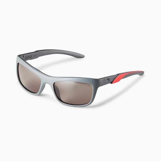 Grey / Grey / Grey Puma Wick Men's Sunglasses | 4168PITAE