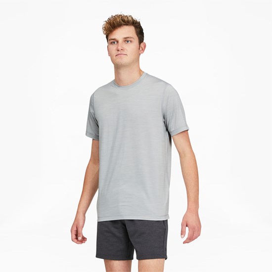 High Rise Heather Puma CLOUDSPUN GRYLBL Golf Men's Tee | 8415DFYTN