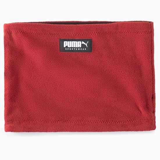 Intense Red Black Puma Reversible Neck Warmer Women's Warmer | 7426GMBTD