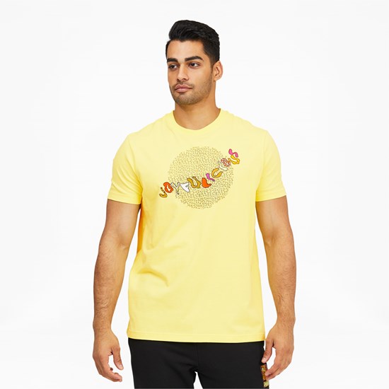 Limelight Puma PUMA x BRITTO Men's Tee | 3019KJEAT