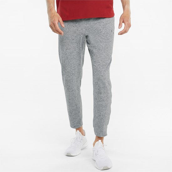 Medium Gray Heather Puma CLOUDSPUN Training Men's Pants | 0592HKTPX