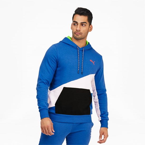 Nebulas Blue Puma Dazed INTL Training Men's Hoodie | 8952AFHLW