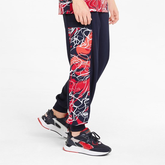 Night Sky Puma Red Bull Racing Printed Men's Sweatpants | 4136GDOAW