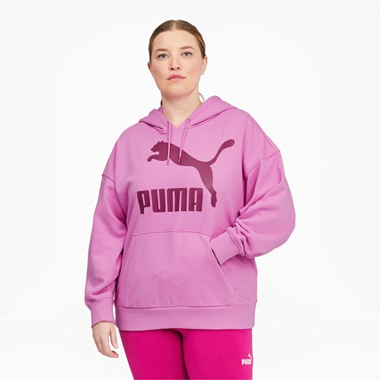 Opera Mauve Puma Classics Logo PL Women's Hoodie | 2358XPQTG