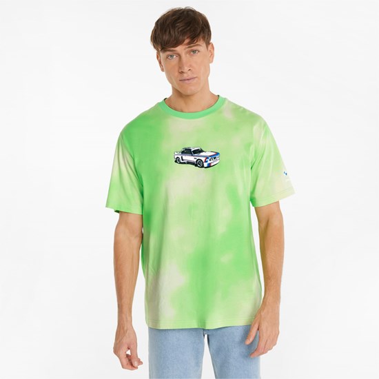 Paradise Green / AOP Puma BMW M Motorsport Statement Men's Tee | 0254MLSNZ