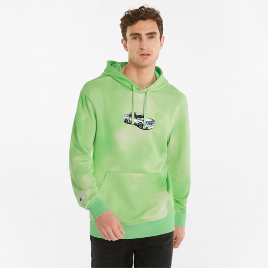 Paradise Green Puma BMW M Motorsport Statement Men's Hoodie | 7915UOQCB