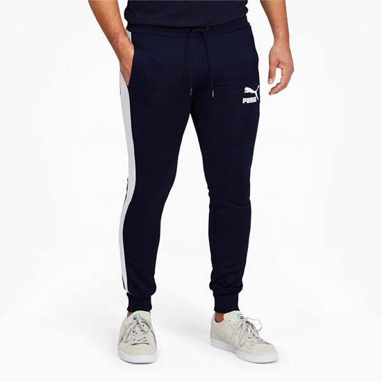 Peacoat Puma Iconic T7 Track Men's Pants | 3785ITNLC