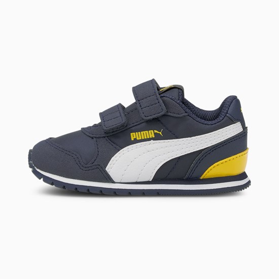 Peacoat / White / Dandelion Puma St Runner V2 V Toddler Girls' Sneakers | 4172JSLMR