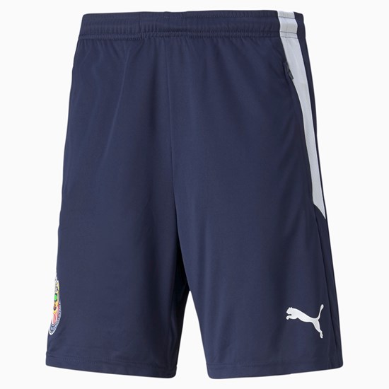 Peacoat / White Puma Chivas Training Soccer Men's Shorts | 7956FABWJ