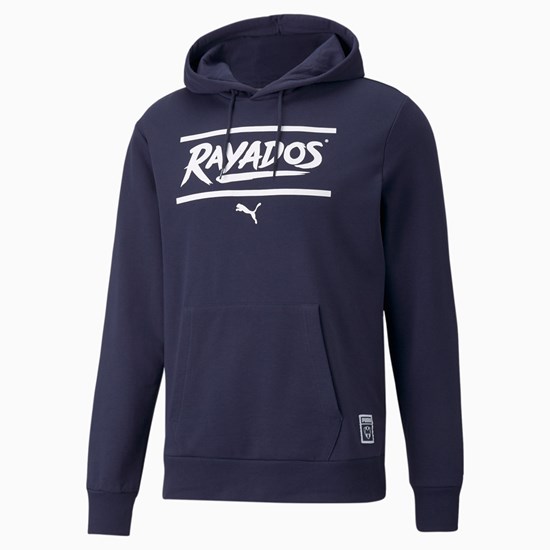 Peacoat / White Puma Monterrey FtblCore Soccer Men's Hoodie | 1063QOVYW