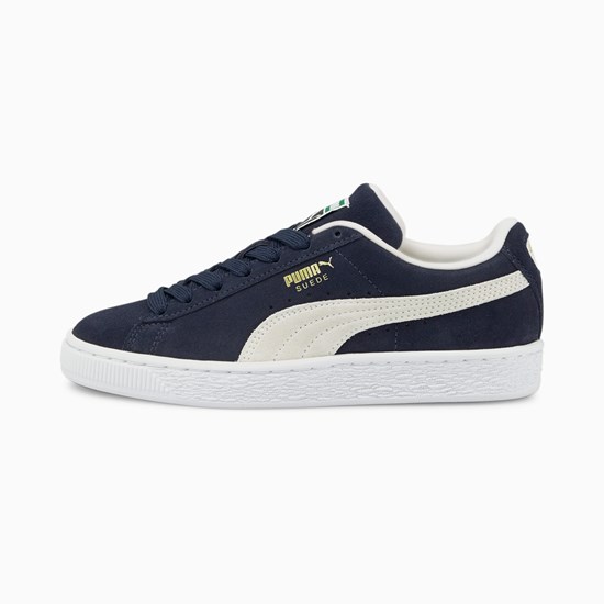 Peacoat / White Puma Suede Classic XXI JR Boys' Sneakers | 0851WGCBA