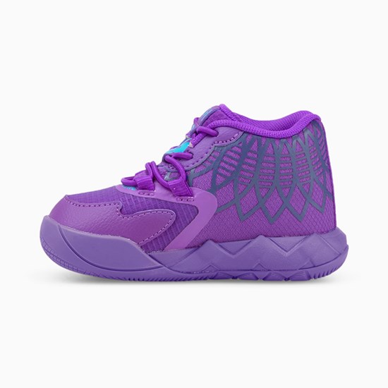 Purple Glimmer / Blue Atoll Puma MB.01 Toddler Girls' Sneakers | 5304VLCJI