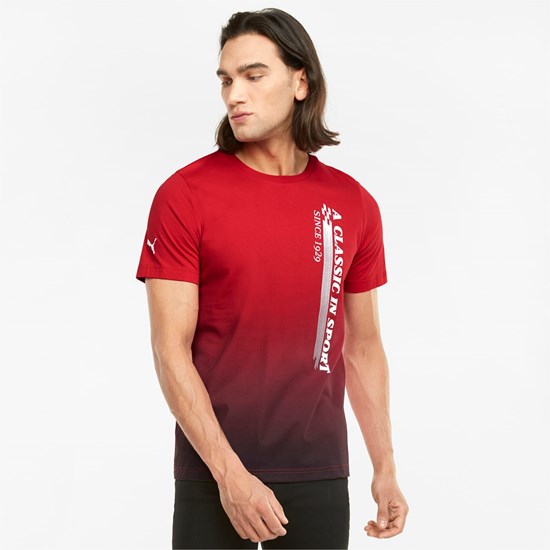 Rosso Corsa Puma Scuderia Ferrari Race Graphic Men's Tee | 3605PMDBF