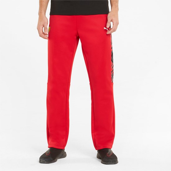 Rosso Corsa Puma Scuderia Ferrari Race T7 Track Men's Pants | 0927LPKJR