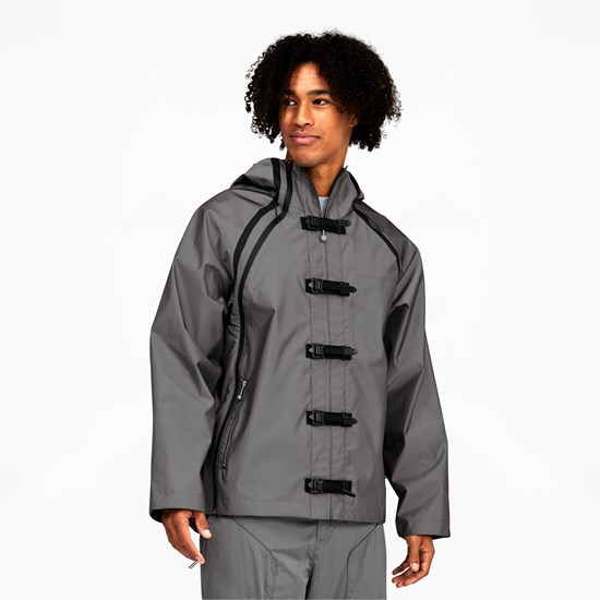 Silver Puma PUMA x PRONOUNCE Men's Windbreaker | 3459GEVXQ