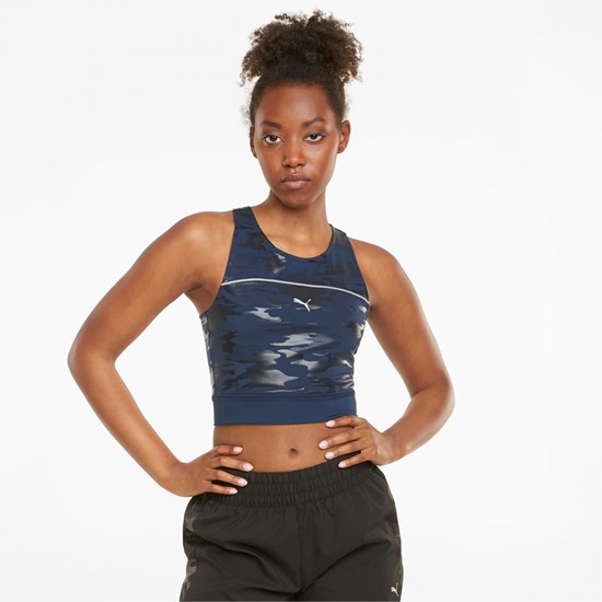 Spellbound Puma High Shine Cropped Running Women's Tank Top | 1083KFHWB