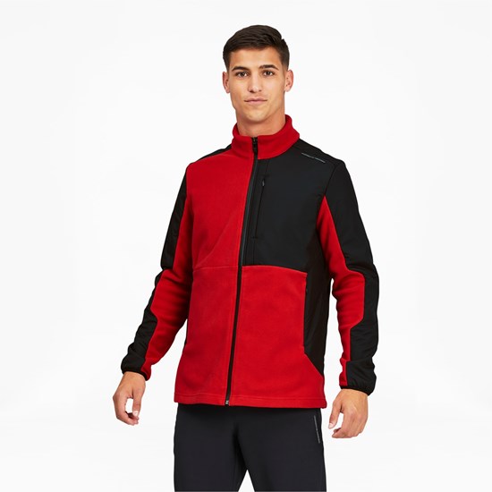 Urban Red Puma Porsche Design Polar Men's Jacket | 8092QOMWU