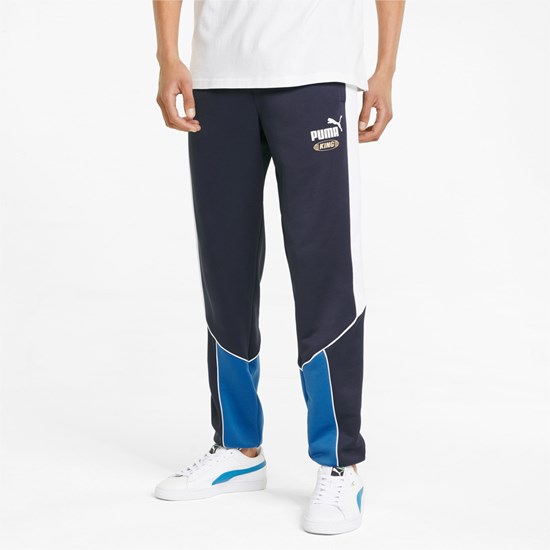 Vallarta Blue / Parisian Night Puma King Track Men's Pants | 1058QPMRK