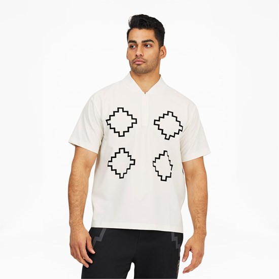 Whisper White Puma PUMA x PRONOUNCE Woven Shirt Men's Shirt | 8315ZDVSQ